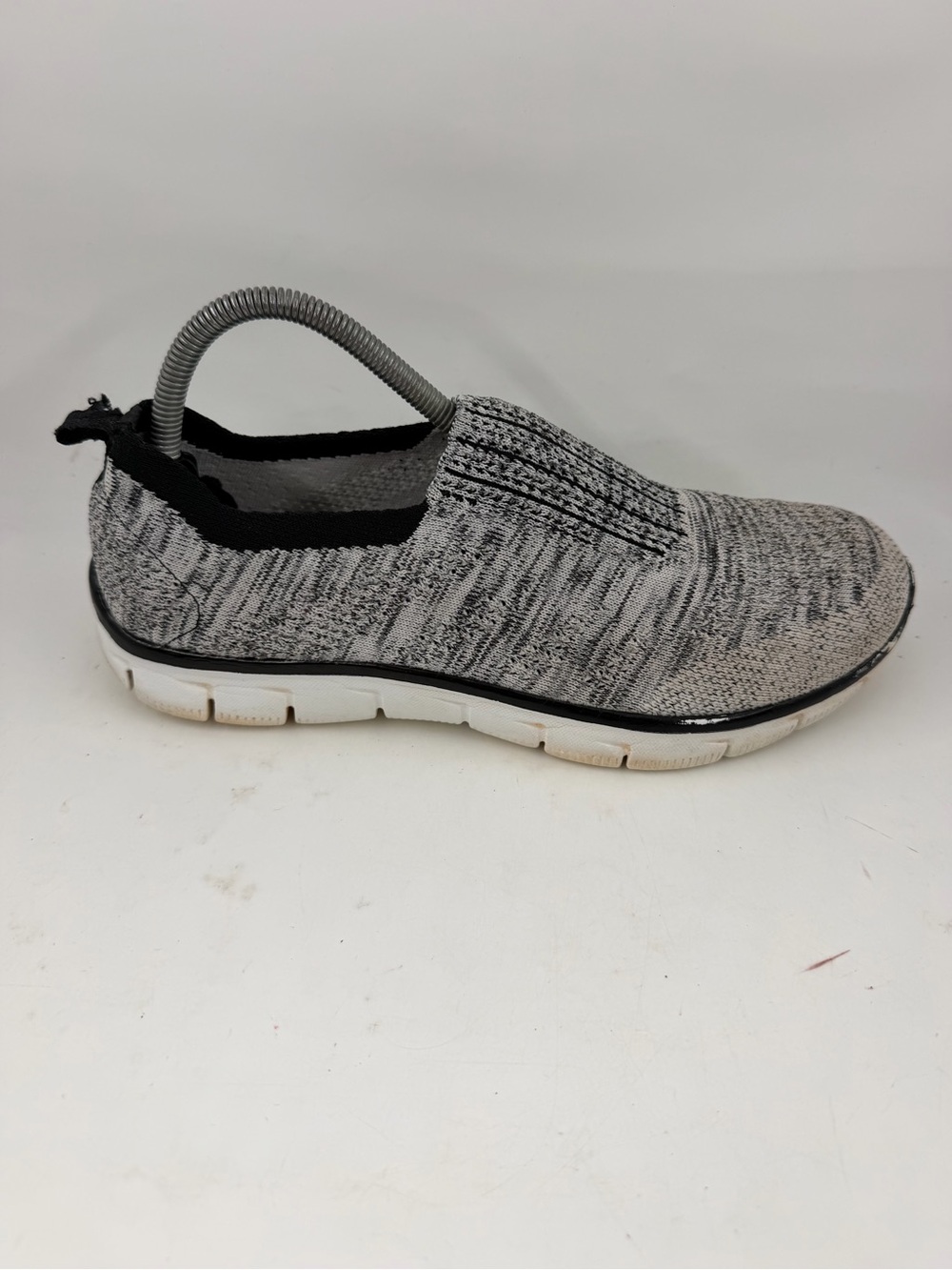 Skechers Women’s Empire Inside Look - SZ 9.5- Black White Knit Walking Shoes